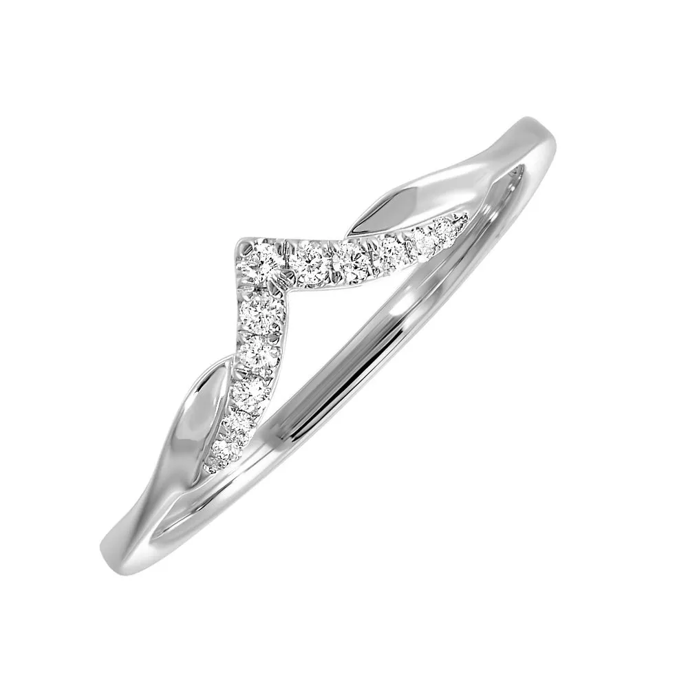 10KT WHITE GOLD DIAMOND (1/12 CTW) RING