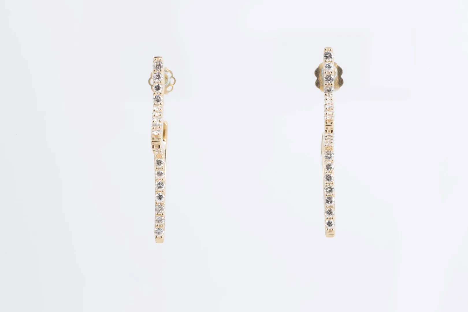 14k Yellow Gold 1.00tcw Diamond Star Earrings (6.01g.)