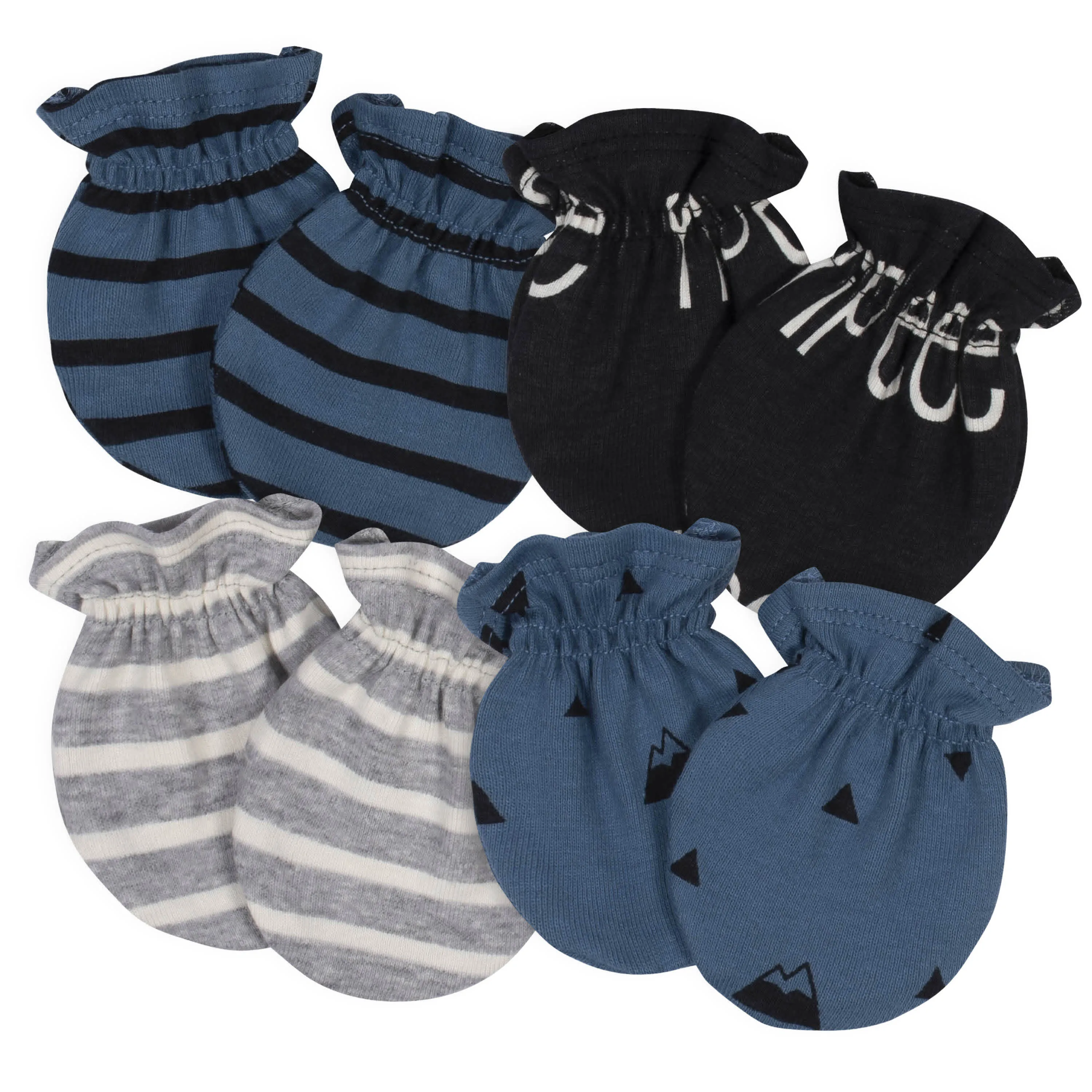 4-Pack Baby Boys Badger No Scratch Mittens