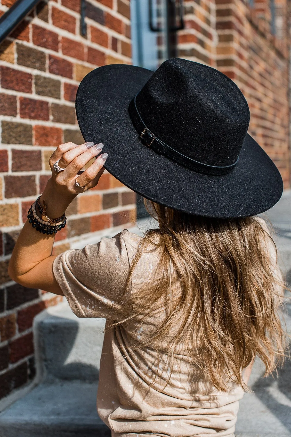 A Perfect Match Panama Hat- Black