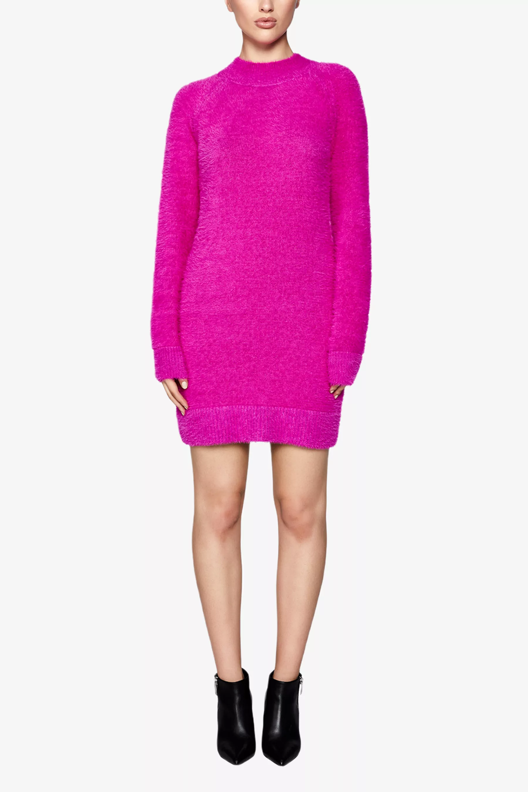 Adeline Fluffy Knit Dress