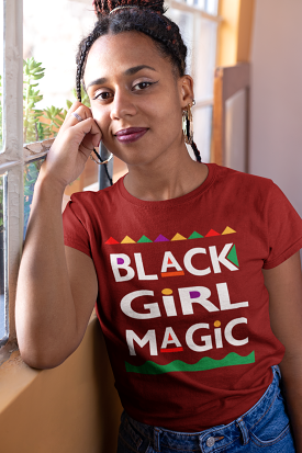 BLM - Black Girl Magic 90's Edition Shirt - Crimson