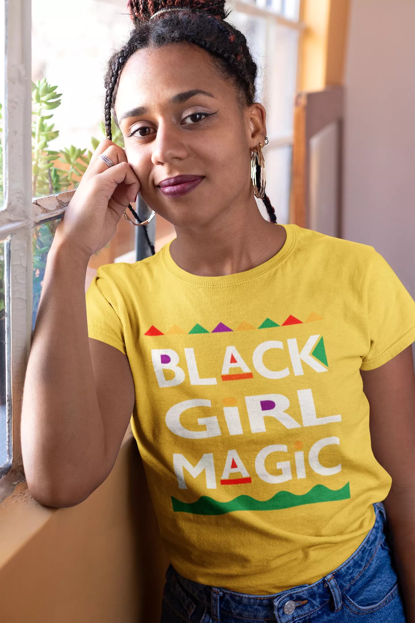 BLM - Black Girl Magic 90's Edition Shirt - Yellow