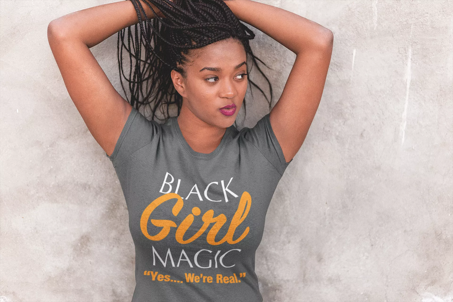 BLM - Black Girl Magic Shirt - Gray