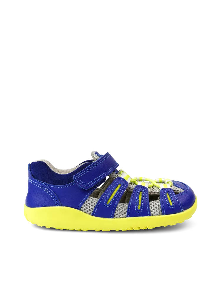 Bobux I Walk Summit Blueberry + Neon Sandal