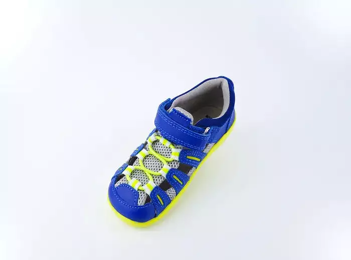 Bobux I Walk Summit Blueberry + Neon Sandal