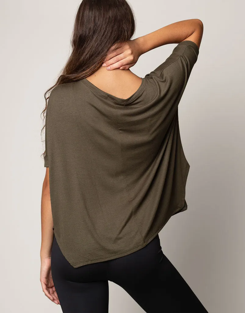 Boxy Tee Olive