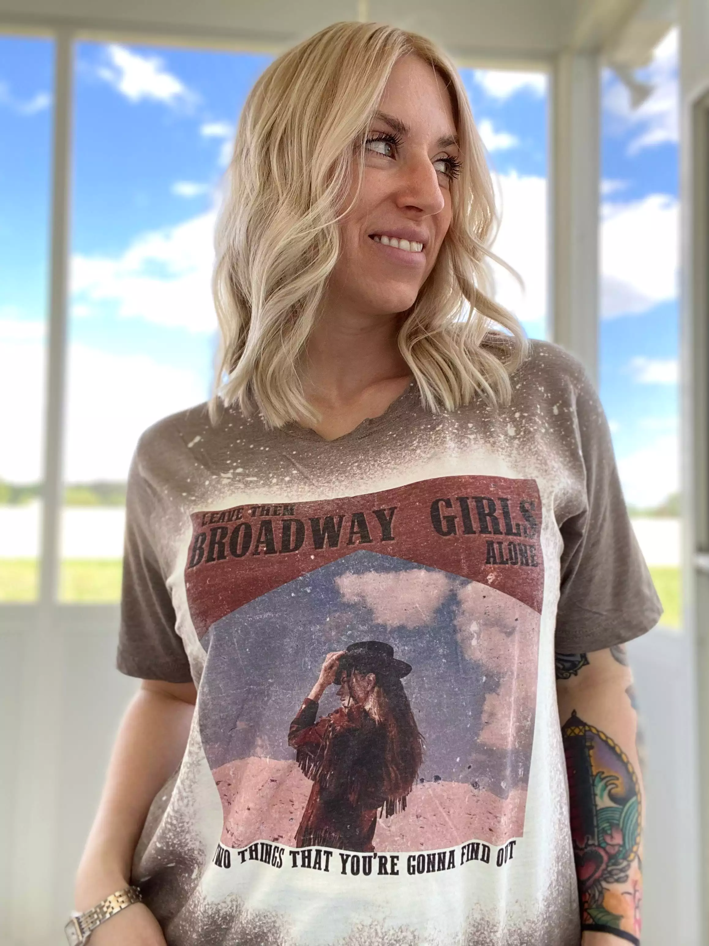 Broadway Girls Bleach T-Shirt