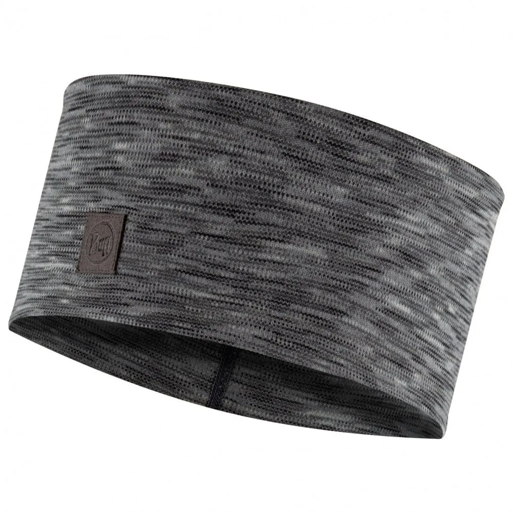 Buff Merino Wide Headband Multi Fog Grey