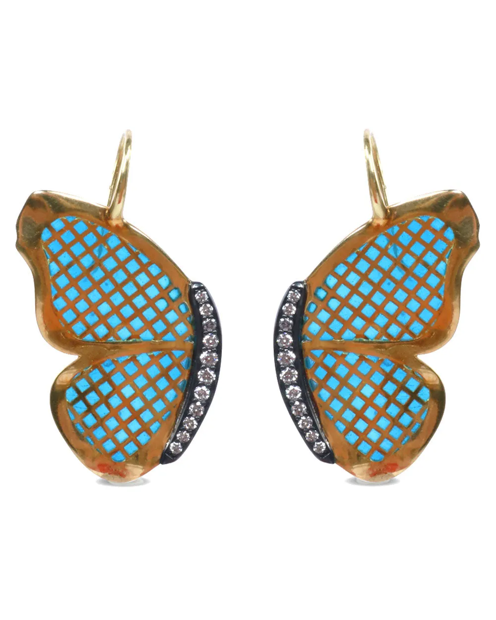 Butterfly Plique a Jour Earrings