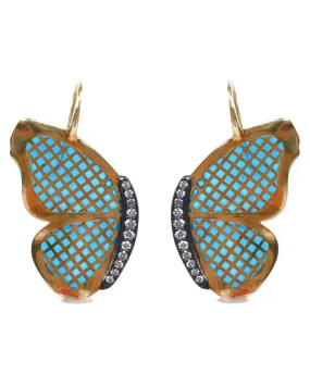 Butterfly Plique a Jour Earrings