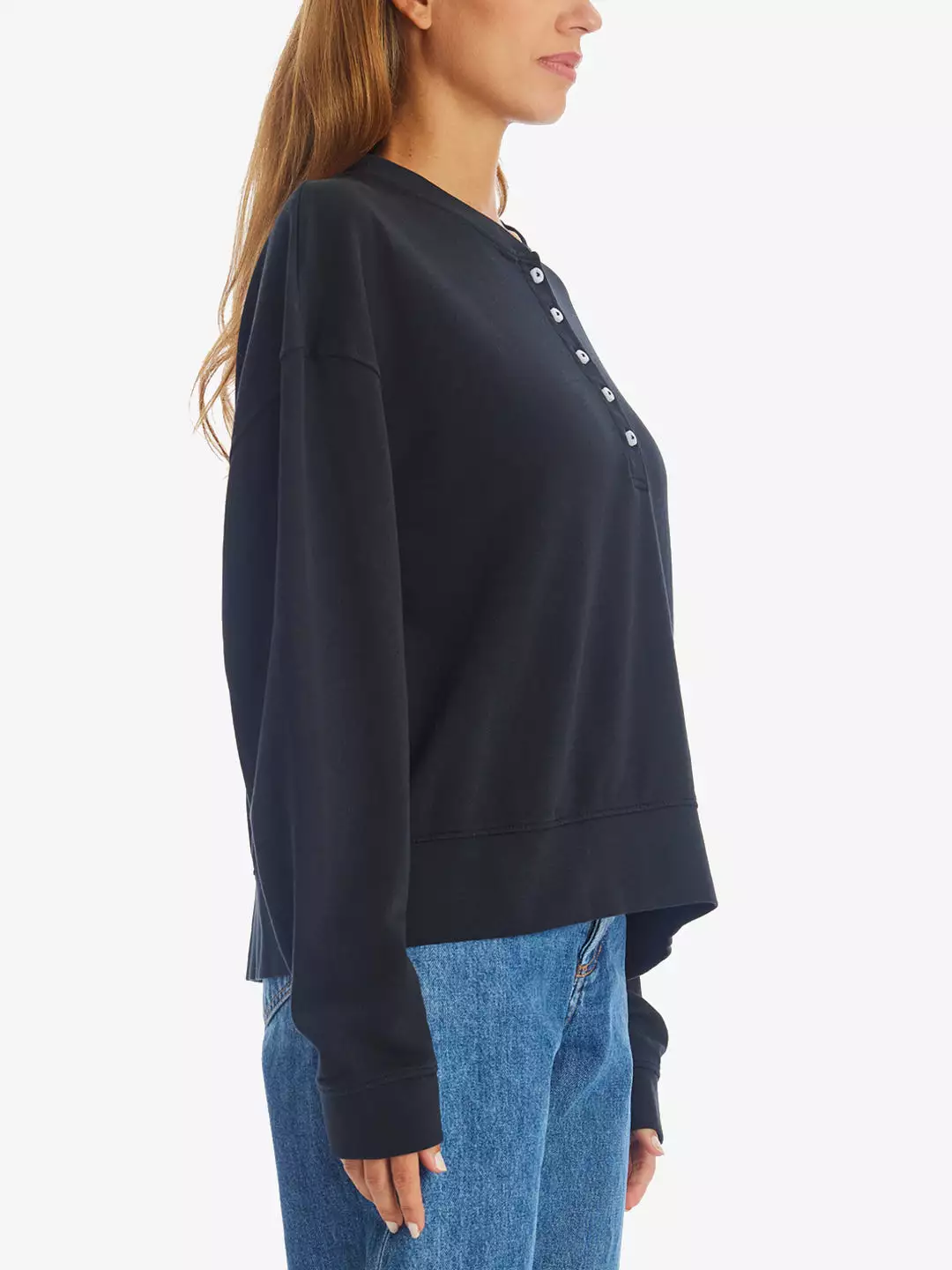 Button Up Crew Sweater