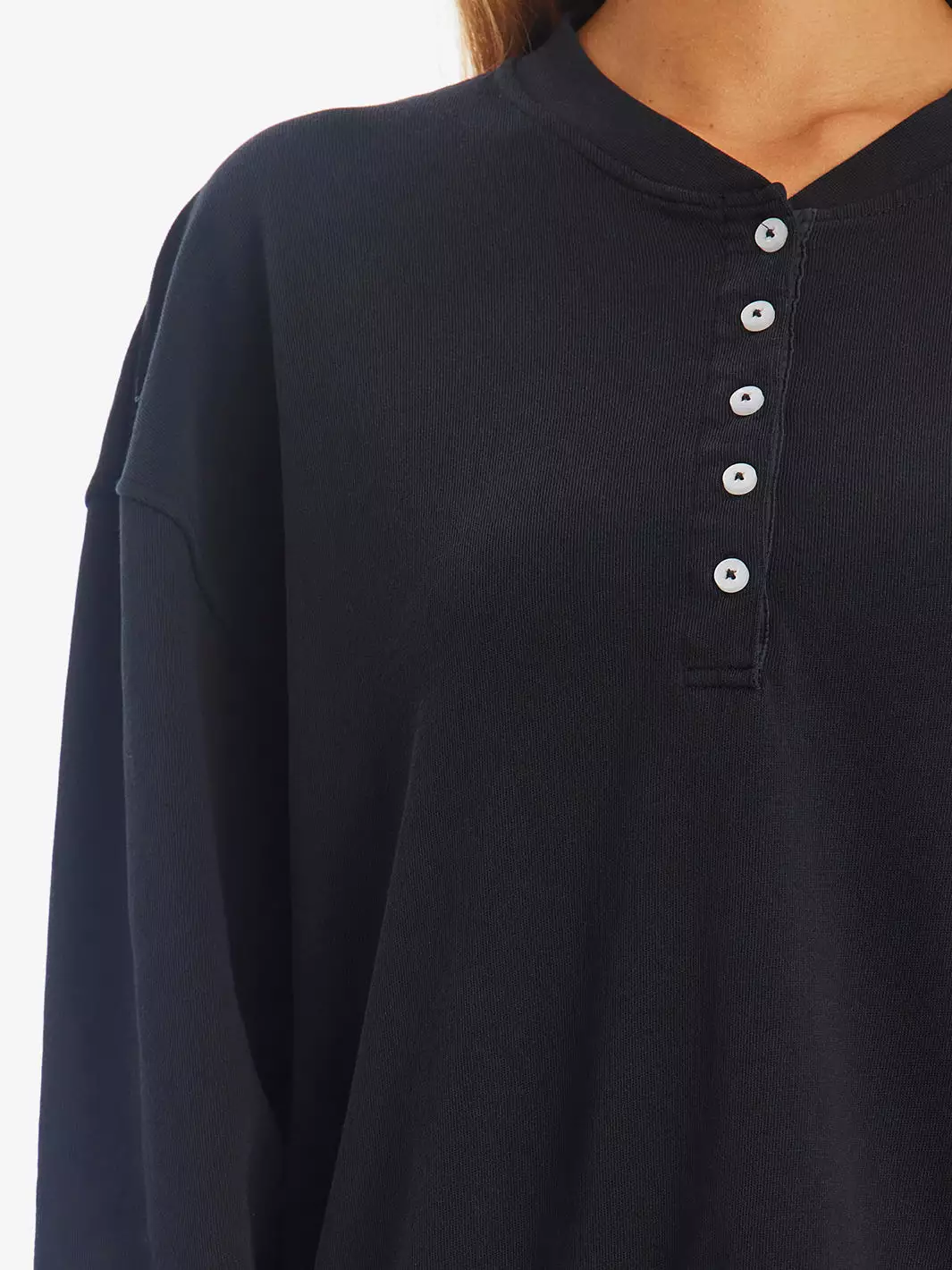 Button Up Crew Sweater