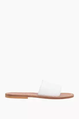 Capri smooth leather slide sandals