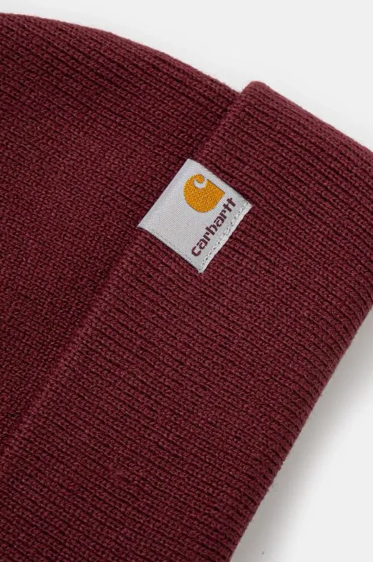 Carhartt WIP beanie Stratus Hat Low maroon color I025741.2BYXX