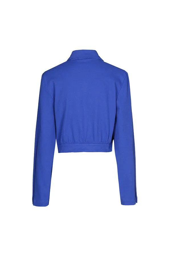 Caroline Biss ELECTRIC BLUE SHORT ZIPPED JACKET