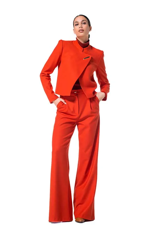 Caroline Biss RED SHORT STRETCH JACKET