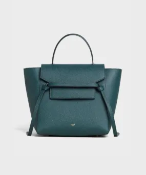 Celine Micro Belt Bag In Grained Calfskin Amazone