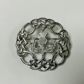 Celtic thistle sash brooch