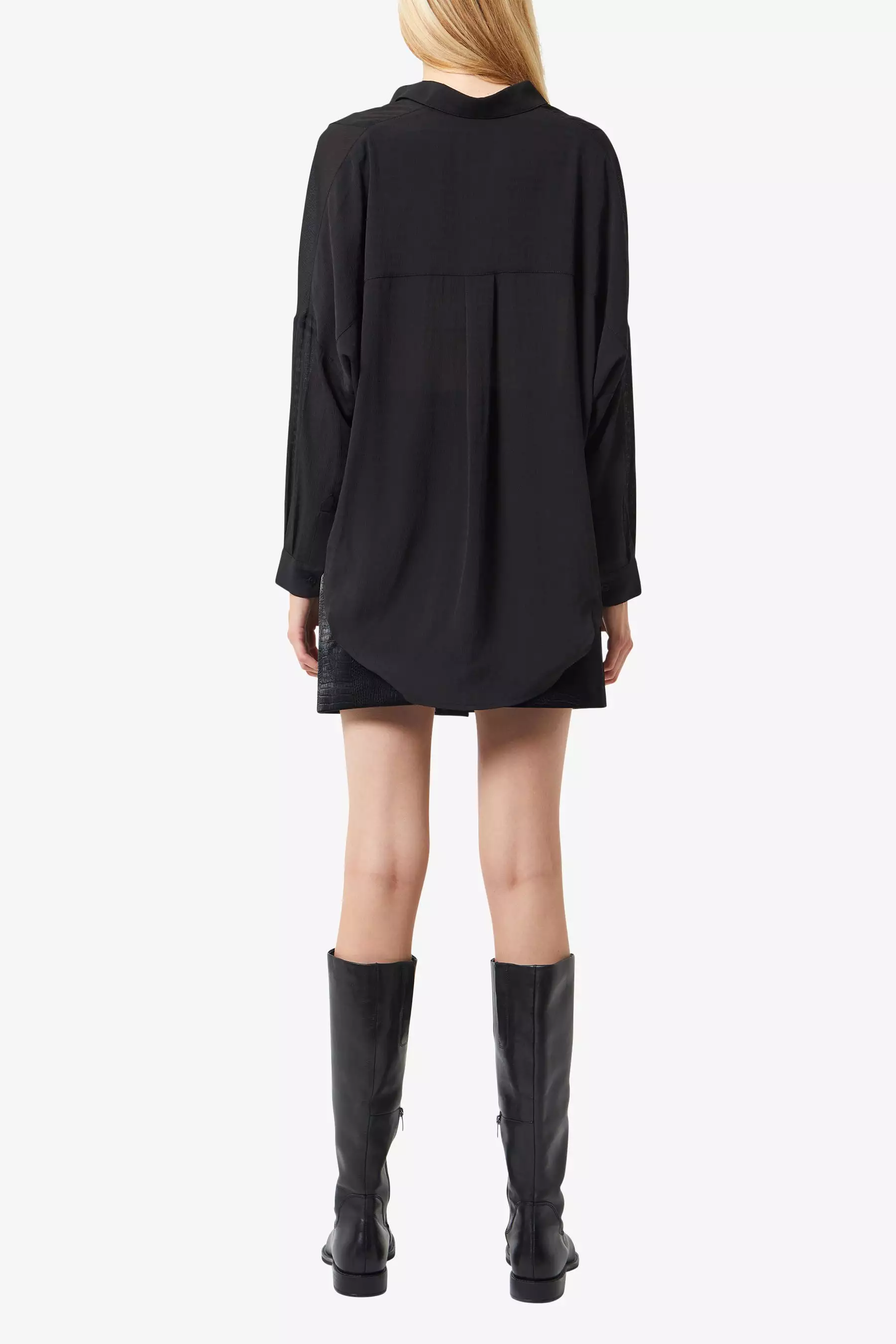 Clar Rhodes Textured Drape Shirt