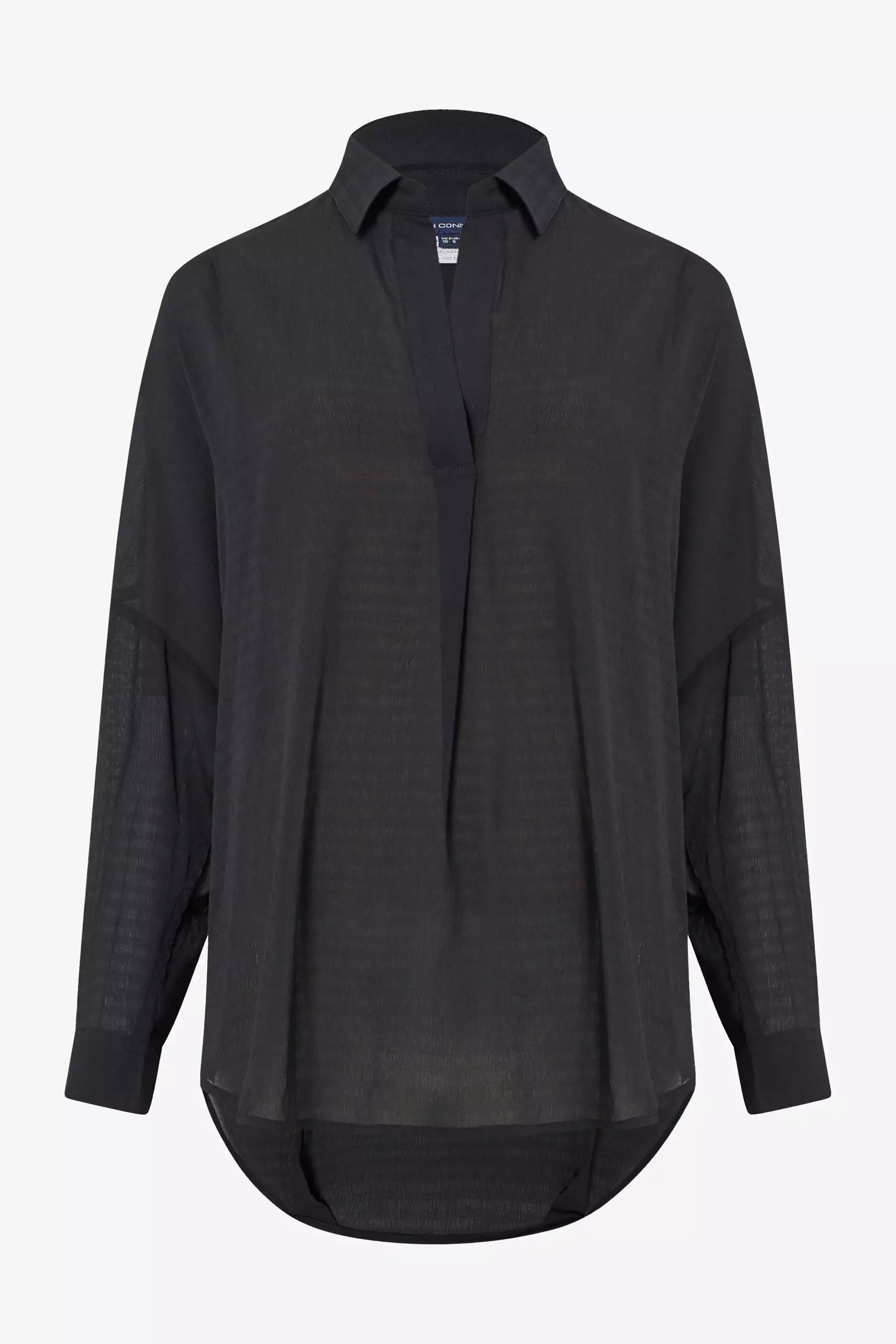 Clar Rhodes Textured Drape Shirt