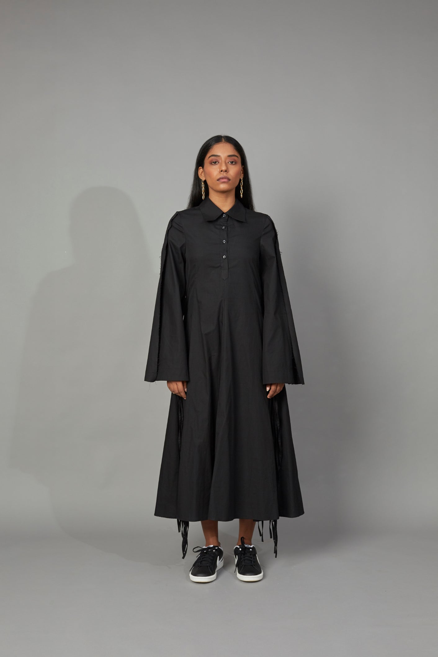 CLASSIC SHIRT DRESS BLACK