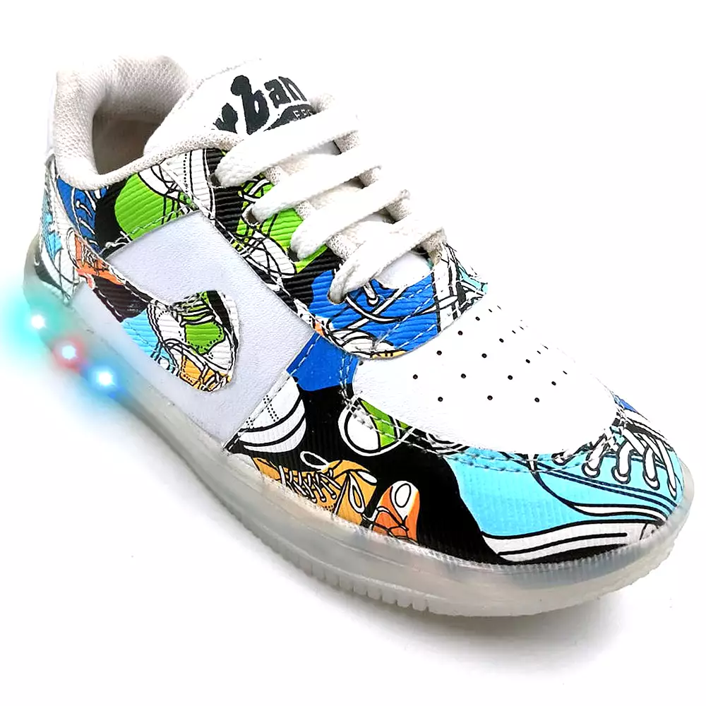 Classy Patterned Sneaker With LED Lights