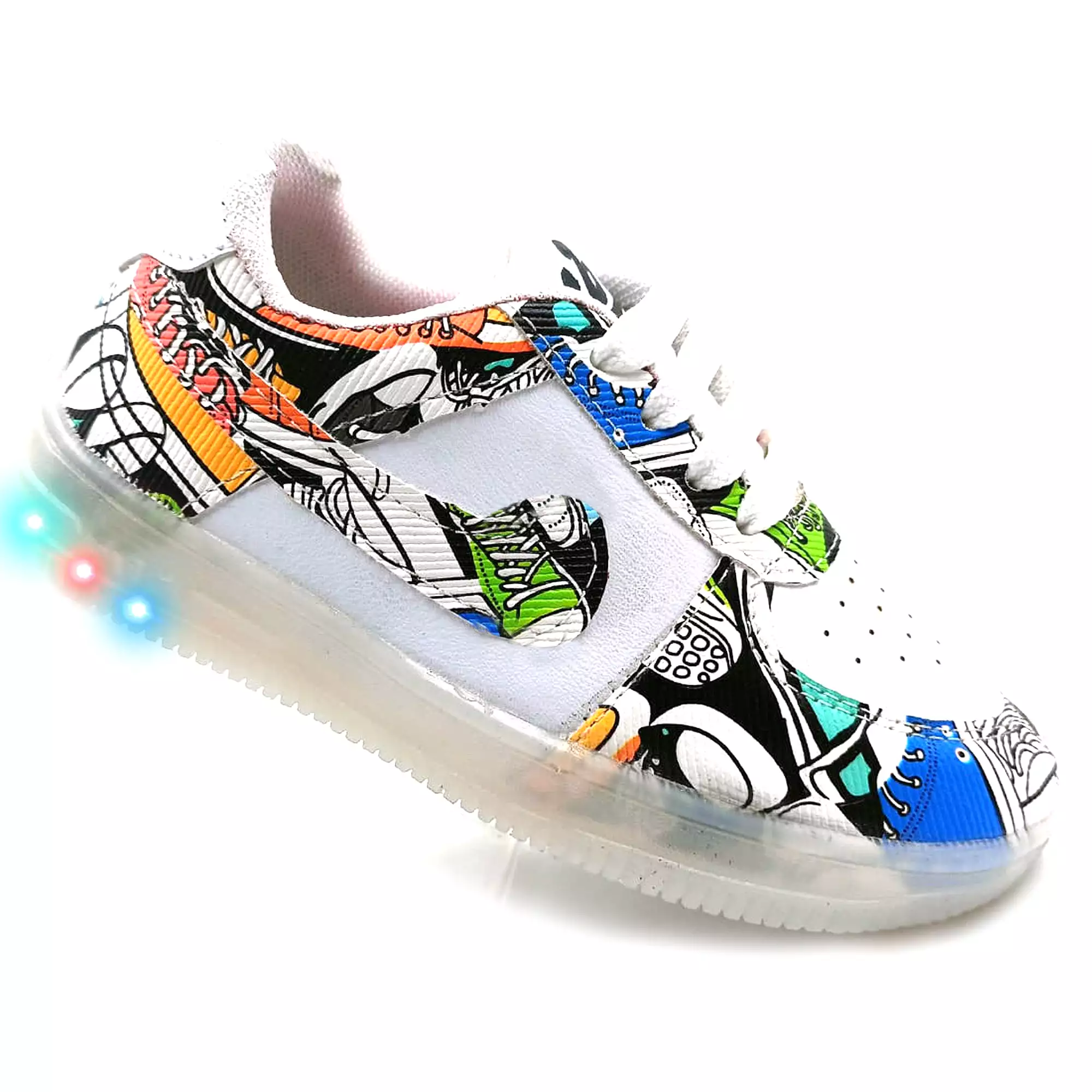 Classy Patterned Sneaker With LED Lights