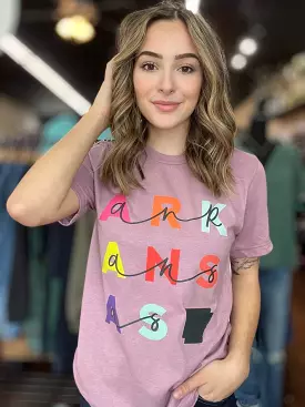 Colorful Arkansas T-Shirt