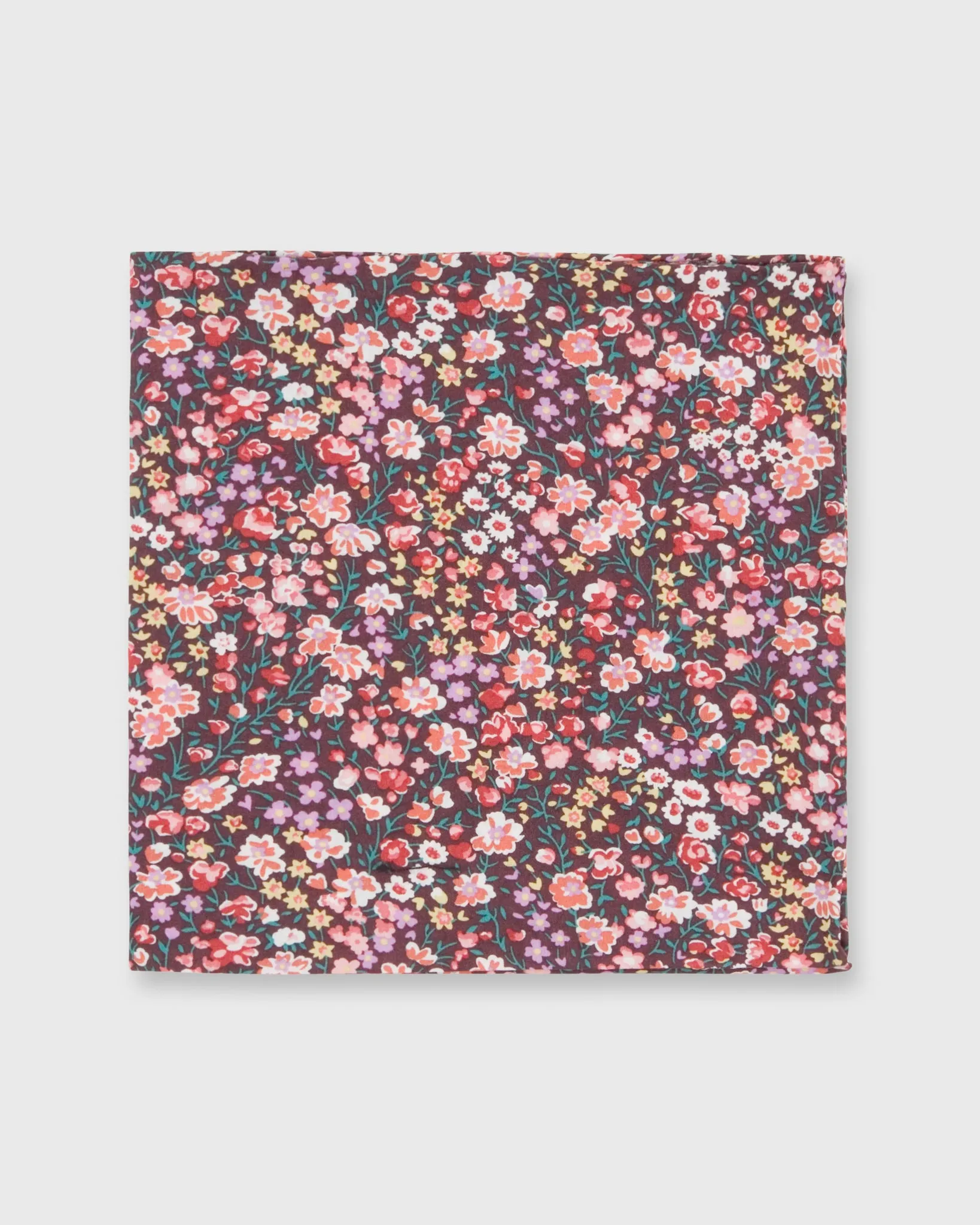 Cotton Print Pocket Square in Pink Phoebe & Jo Liberty Fabric