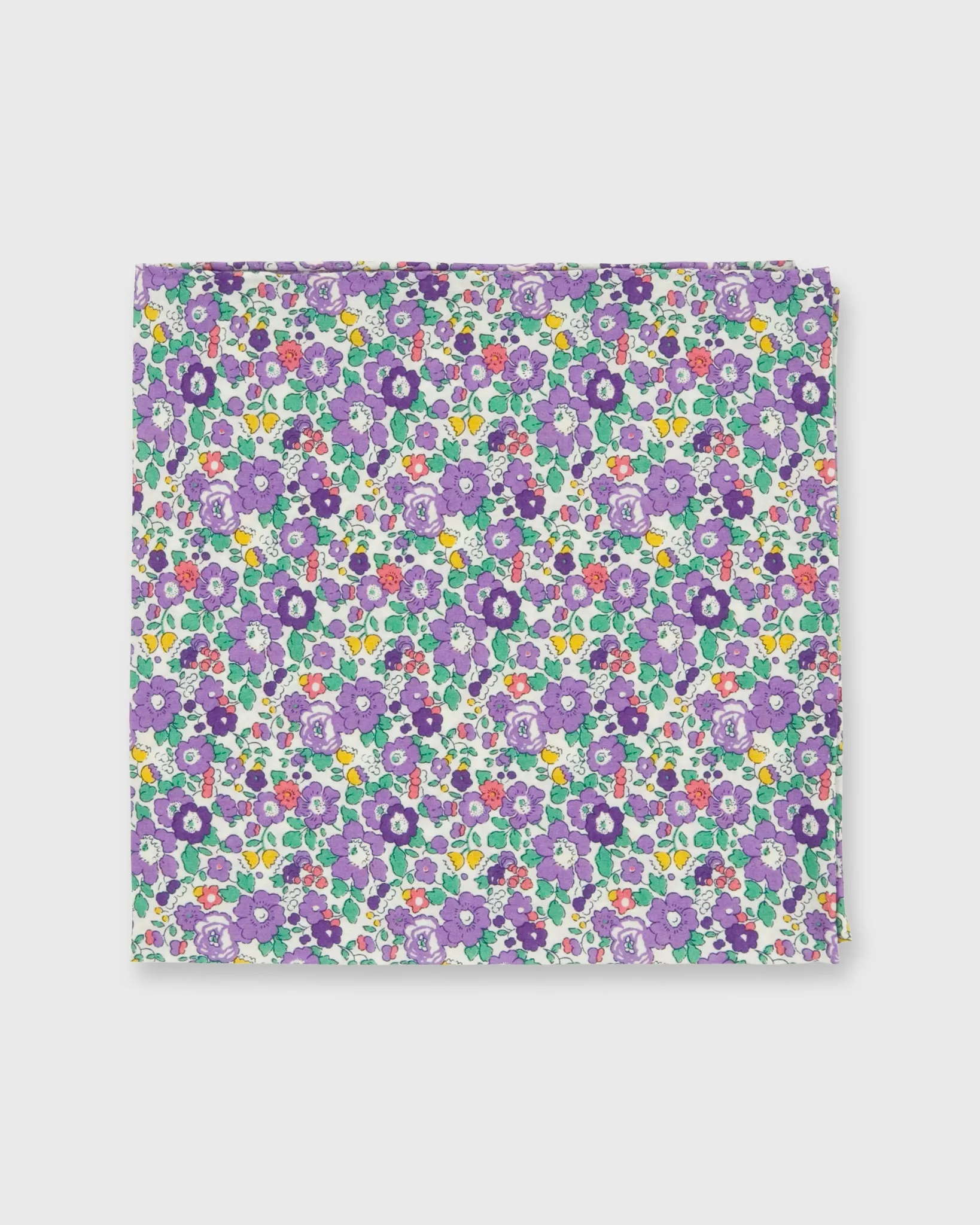 Cotton Print Pocket Square in Purple Betsy Ann Liberty Fabric