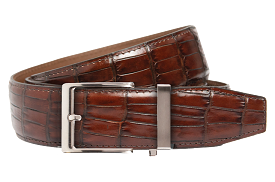 Crocodile Brown, 40mm Strap, Luxury Belt