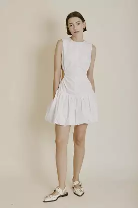 Cut Out Bubble Hem Mini Dress