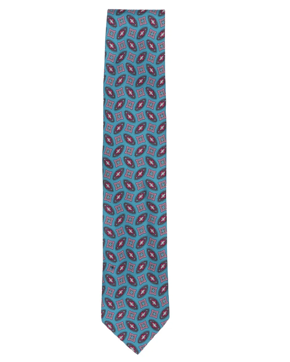 Dark Teal Medallion Neck Tie