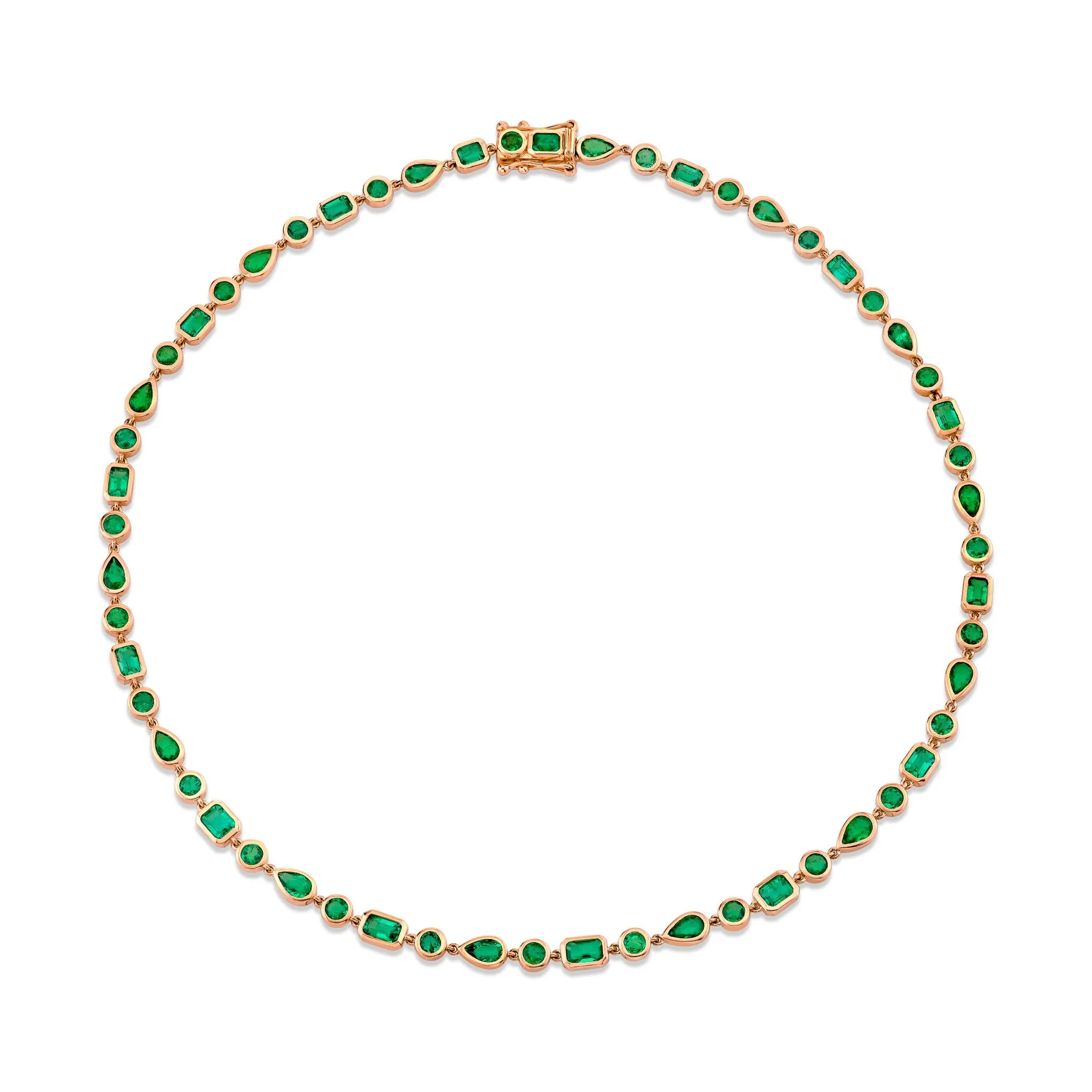 Diana Emerald Bezel Choker