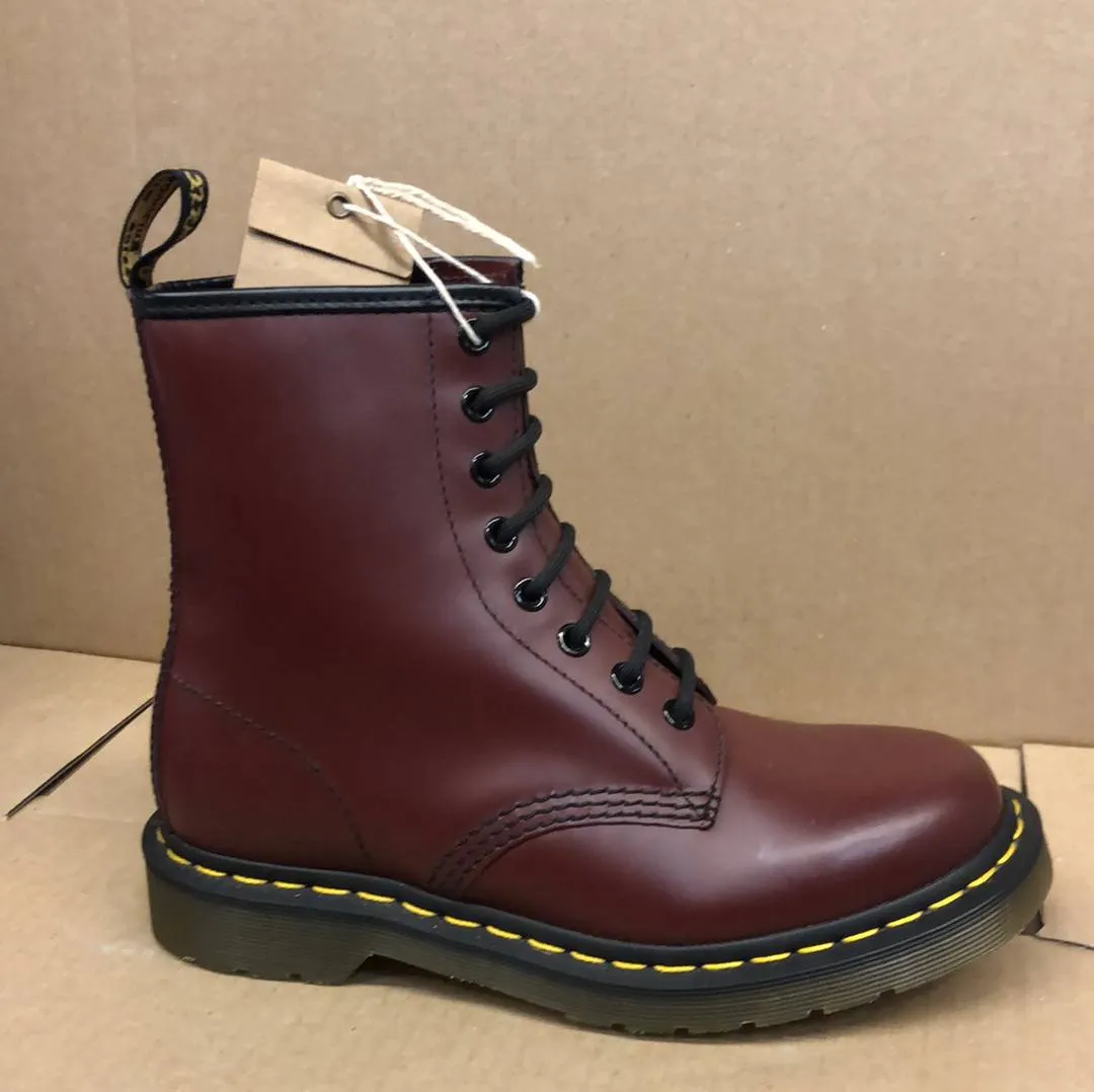 DR MARTENS - CHERRY LEATHER BOOT 1460 (8 EYELET)