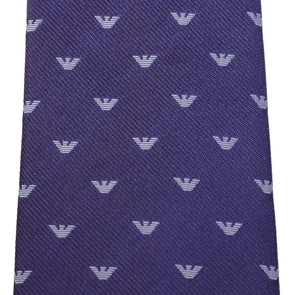 Emporio Armani Purple Silk Tie