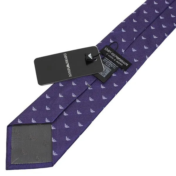 Emporio Armani Purple Silk Tie