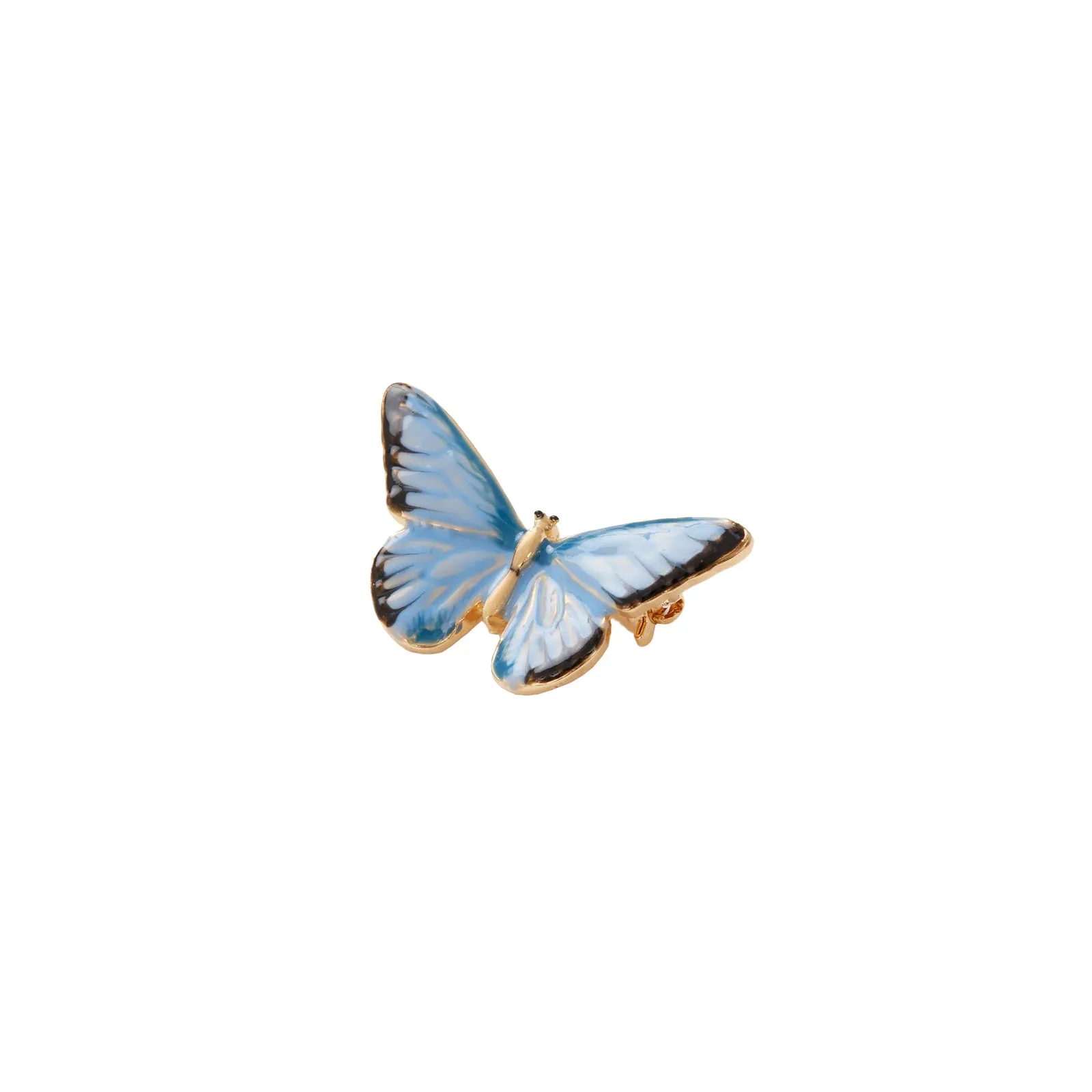 Enamel Blue Butterfly Brooch