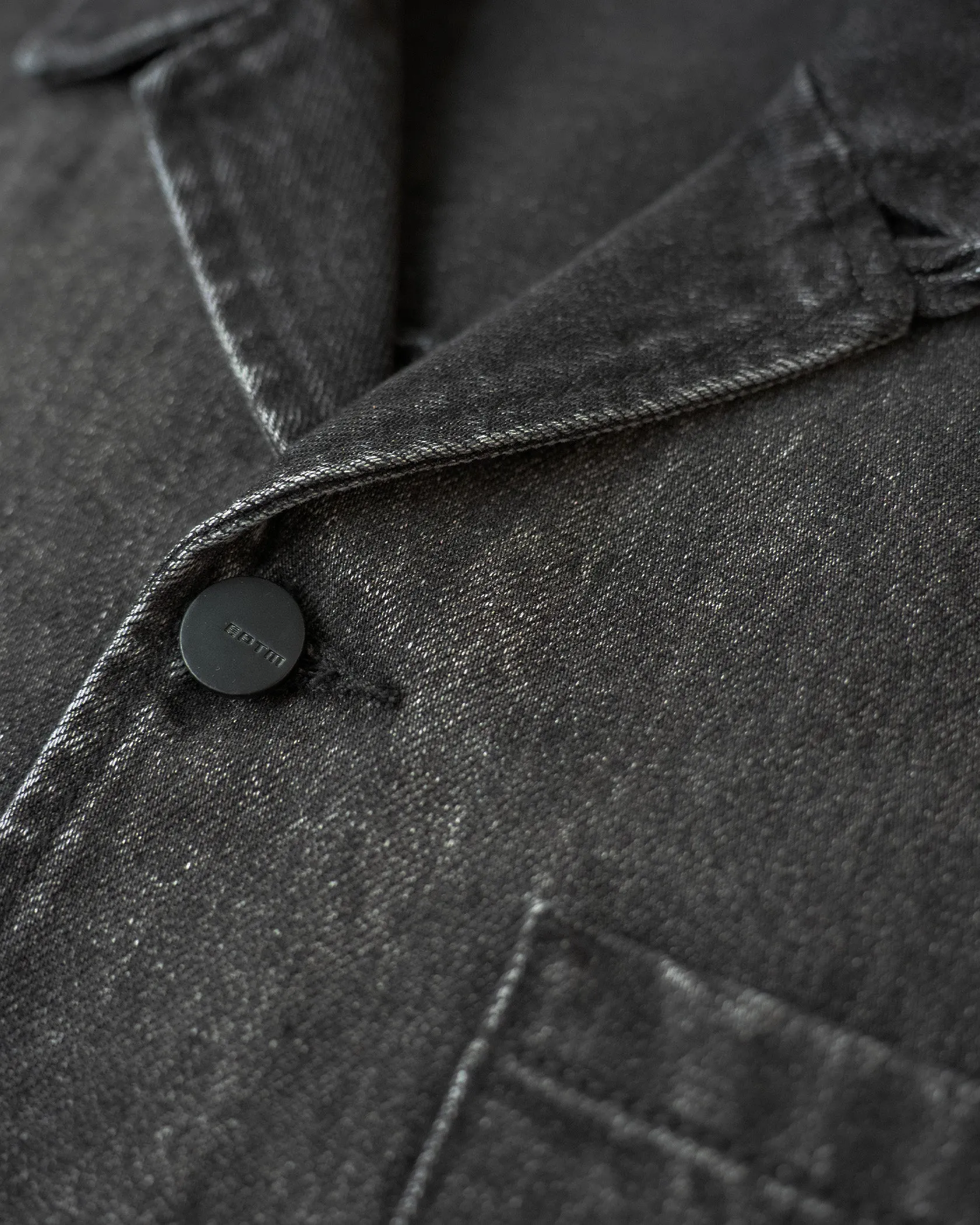 EPTM BOXY DENIM SHIRT - BLACK