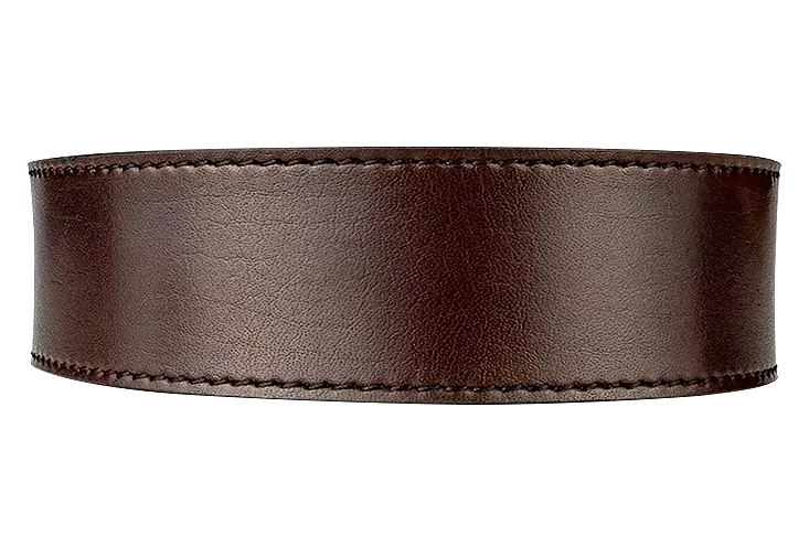 Espresso 1 3/8 Leather Dress Strap