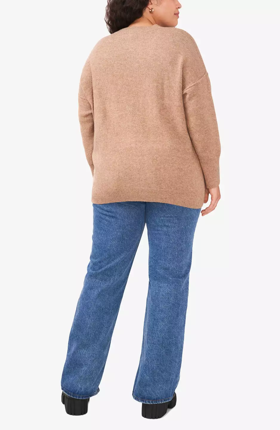 Extended Shoulder Cozy Sweater