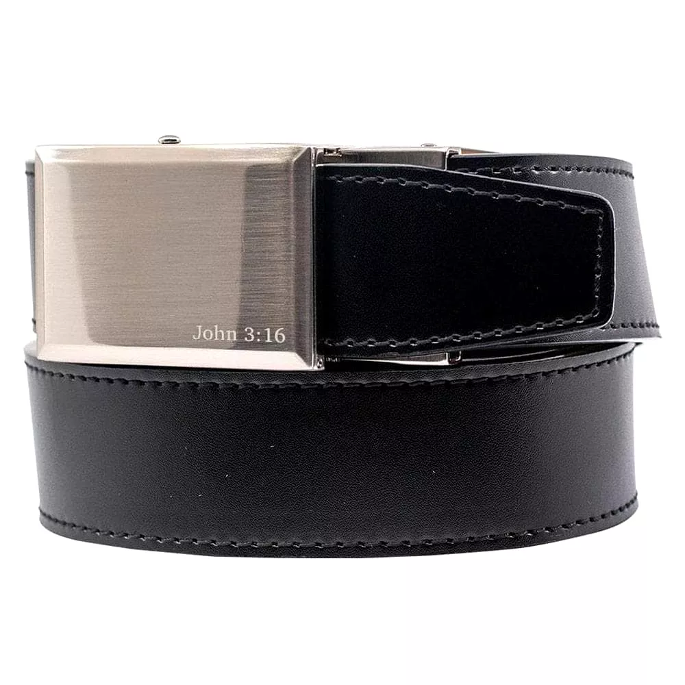 Faith 3:16 Nickel Black Belt