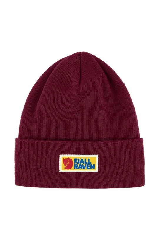 Fjallraven beanie Vardag Classic red color F78141.347