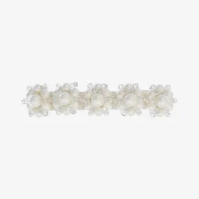 Girls Pearl & Crystal Hair Clip (9cm)