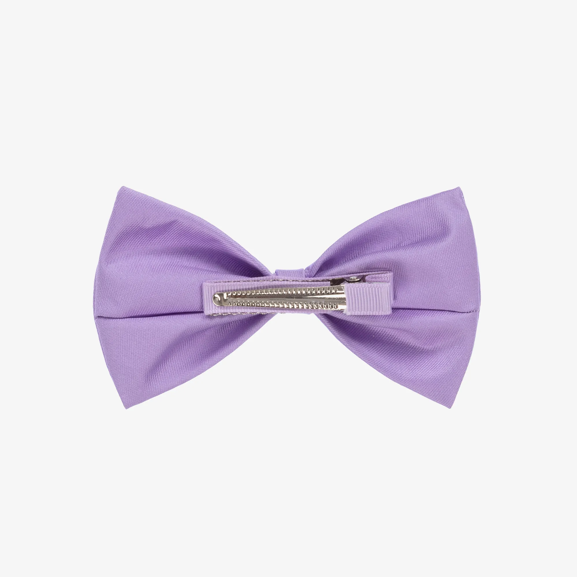 Girls Purple Bow Hair Clip (12cm)