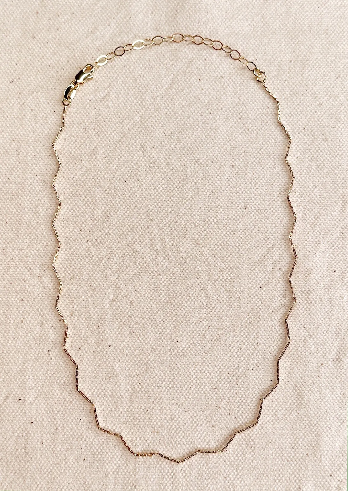 Glinting Zigzag Choker