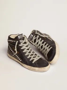 Golden Goose Slide High Top With Studs