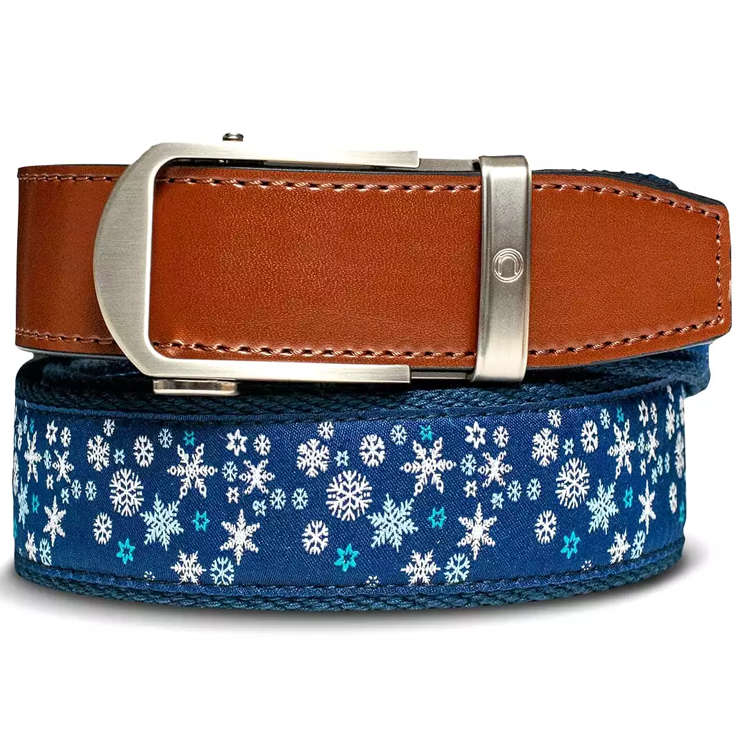 Hampton Snowflake, 1 3/8 Strap, Golf Ribbon Belt