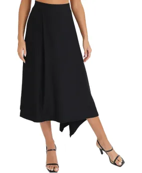 Hanky Hem Midi Skirt